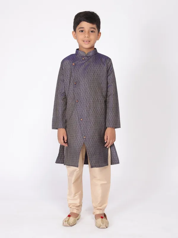 Tabard_Boys_Printed_Straight_Kurta_(Blue)