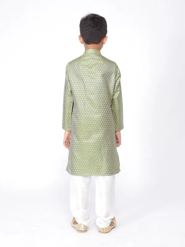 Tabard_Boys_Printed_Straight_Kurta_(Green)