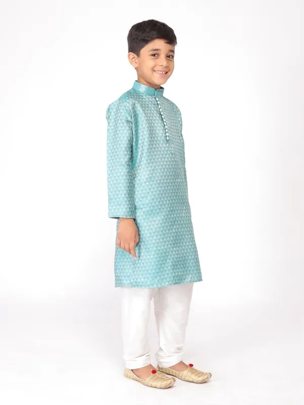 Tabard_Boys_Printed_Straight_Kurta_(Blue)