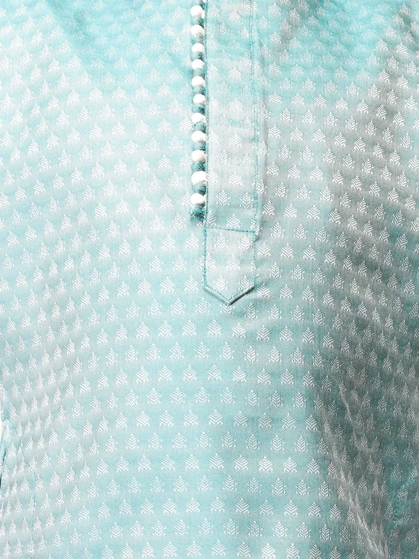 Tabard_Boys_Printed_Straight_Kurta_(Blue)