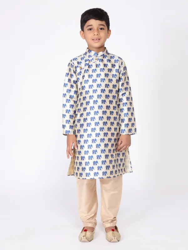 Tabard_Boys_Printed_Straight_Kurta_(Blue)