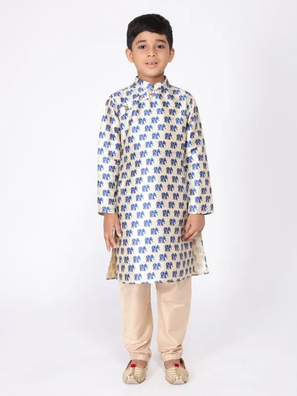 Tabard_Boys_Printed_Straight_Kurta_(Blue)