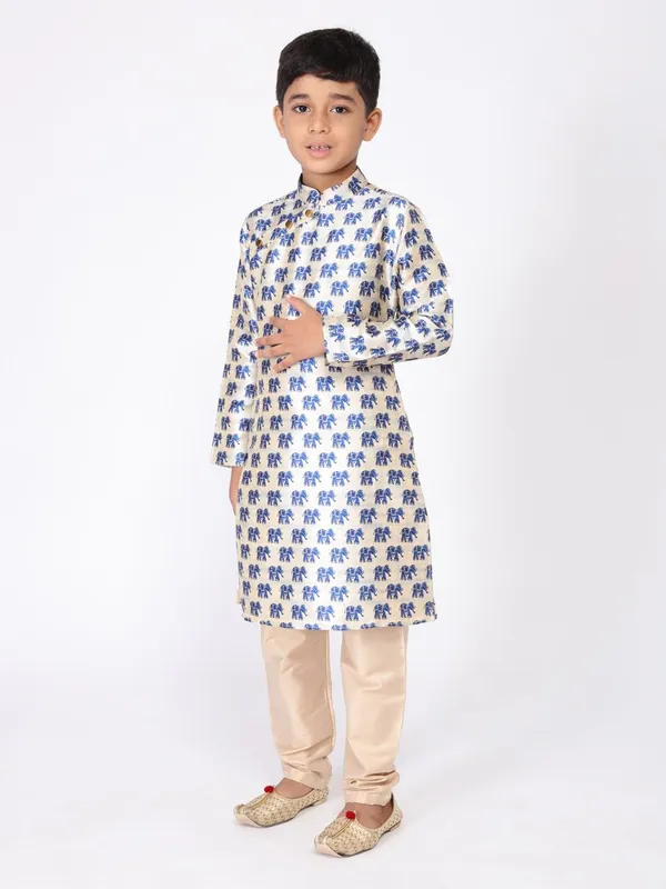 Tabard_Boys_Printed_Straight_Kurta_(Blue)