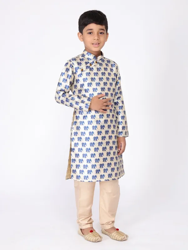 Tabard_Boys_Printed_Straight_Kurta_(Blue)