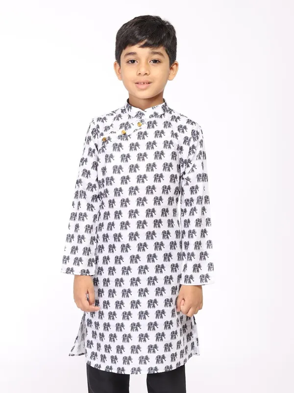 Tabard_Boys_Printed_Straight_Kurta_(Black)