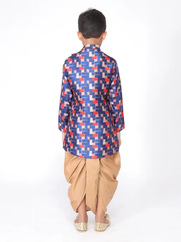 Tabard_Boys_Printed_Straight_Kurta_(Blue)