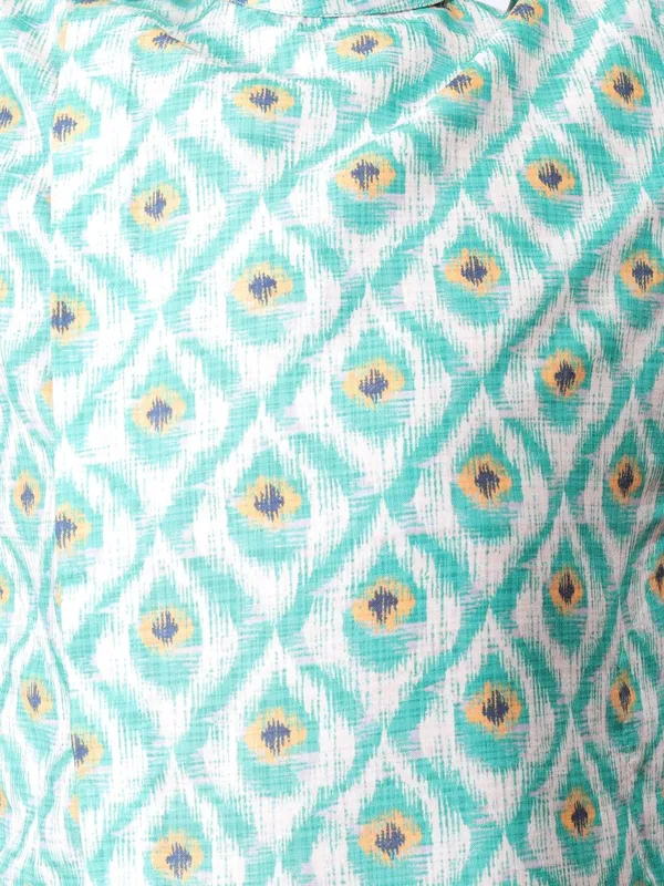 Tabard_Boys_Printed_Straight_Kurta_(Green)