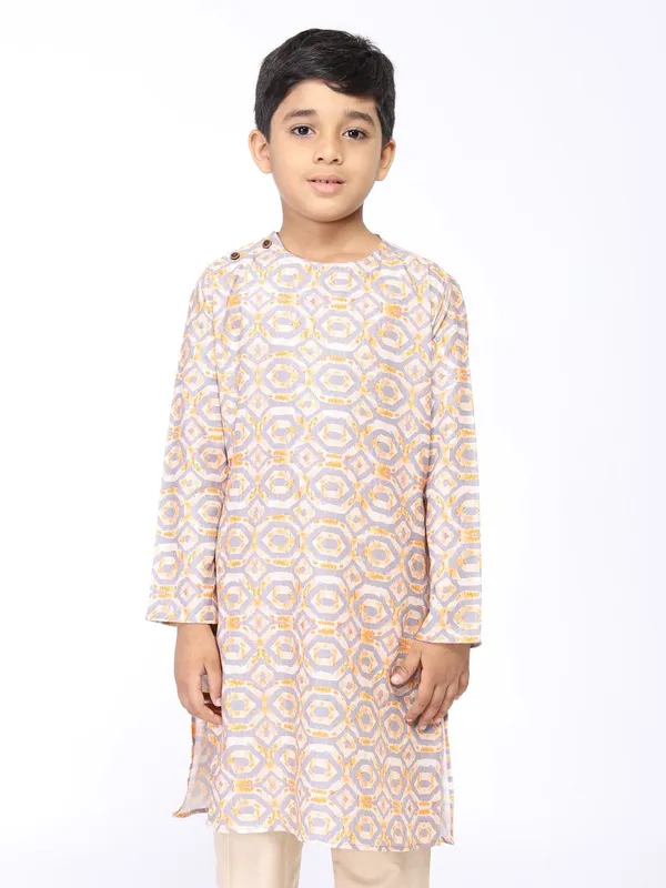 Tabard_Boys_Printed_Straight_Kurta_(Grey)