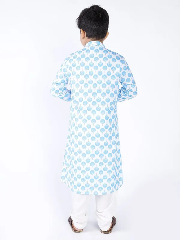 Tabard_Boys_Printed_Straight_Kurta_(Blue)