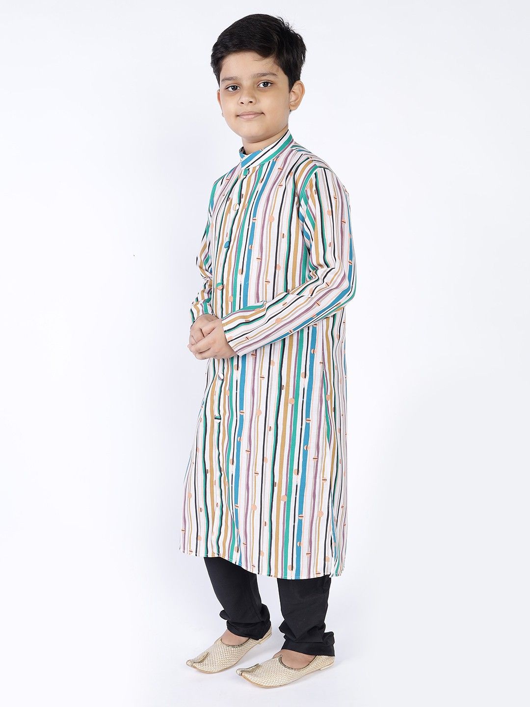 Tabard_Boys_Striped_Straight_Kurta_(Multicolor)