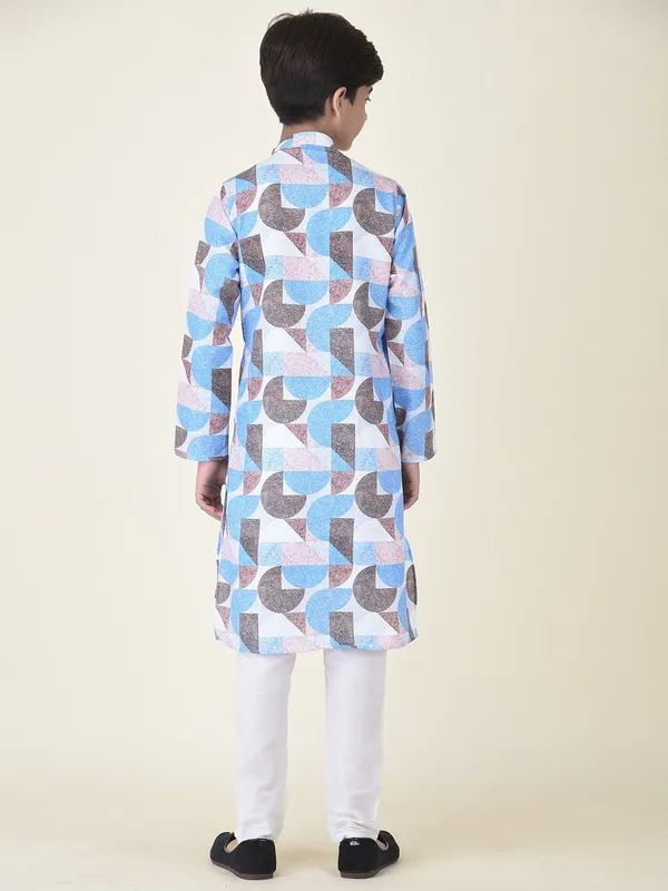 Tabard_Boys_Printed_Straight_Kurta_(Multicolor)