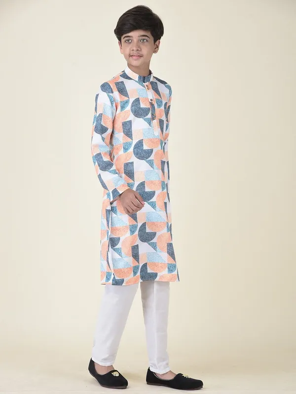 Tabard_Boys_Printed_Straight_Kurta_(Multicolor)