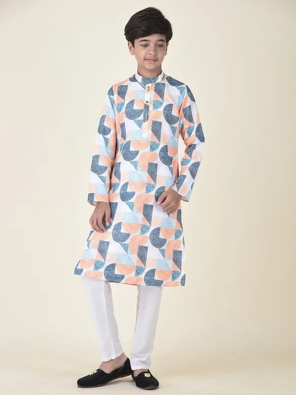 Tabard_Boys_Printed_Straight_Kurta_(Multicolor)