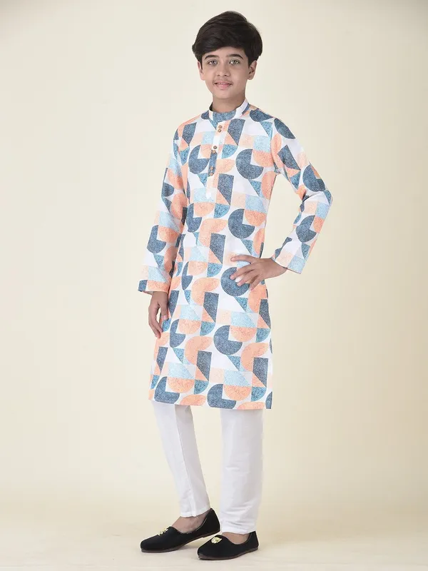 Tabard_Boys_Printed_Straight_Kurta_(Multicolor)