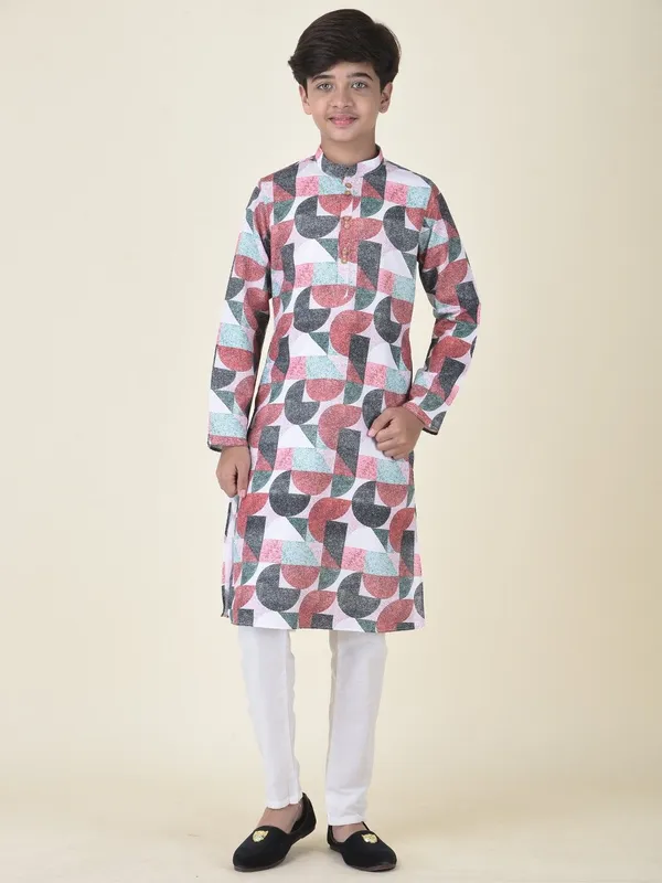 Tabard_Boys_Printed_Straight_Kurta_(Multicolor)