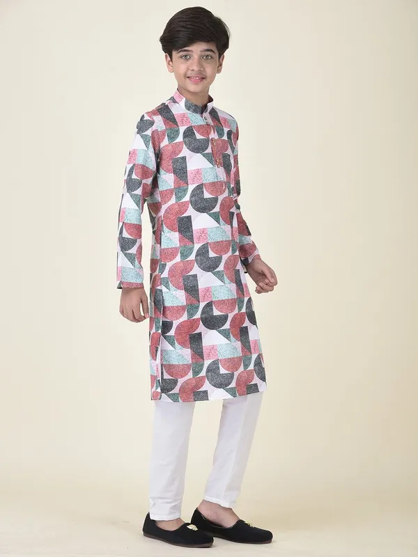 Tabard_Boys_Printed_Straight_Kurta_(Multicolor)