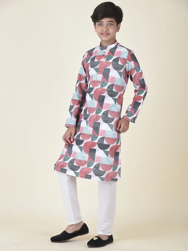 Tabard_Boys_Printed_Straight_Kurta_(Multicolor)