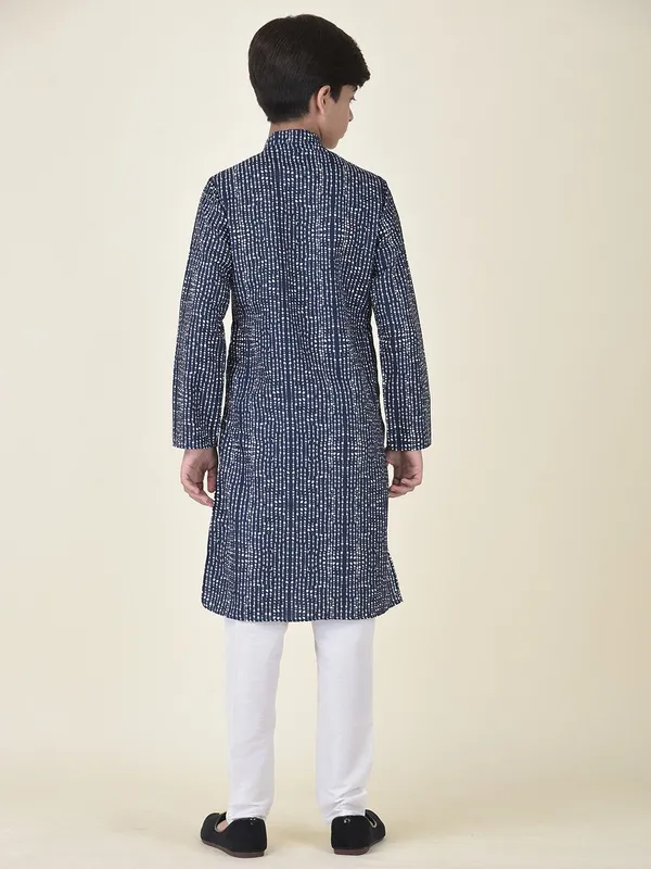 Tabard_Boys_Printed_Straight_Kurta_(Blue)