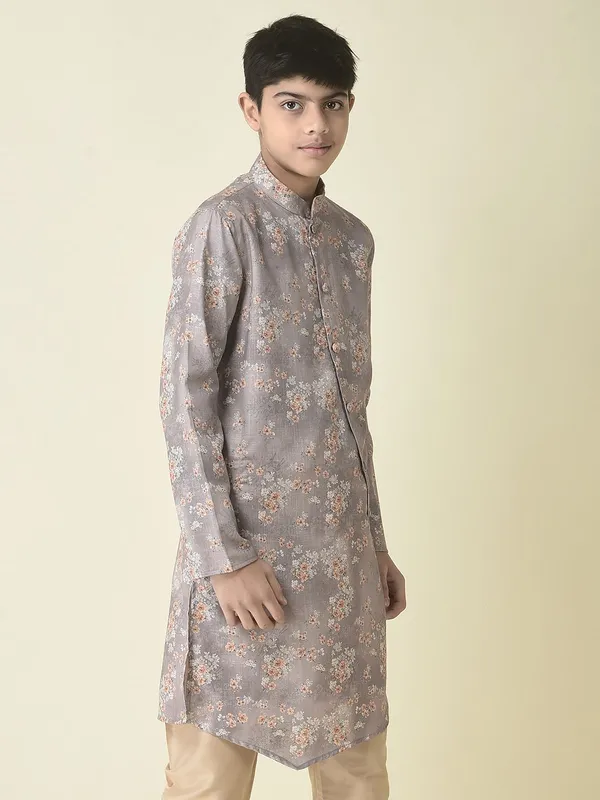 Tabard_Boys_Printed_Straight_Kurta_(Blue)