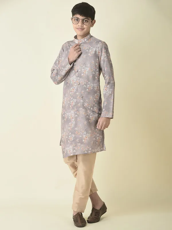 Tabard_Boys_Printed_Straight_Kurta_(Blue)