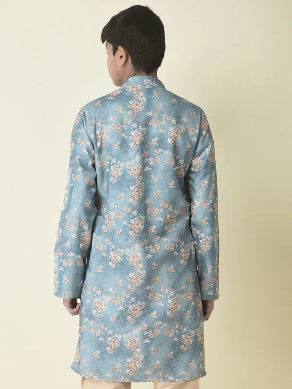 Tabard_Boys_Printed_Straight_Kurta_(Grey)
