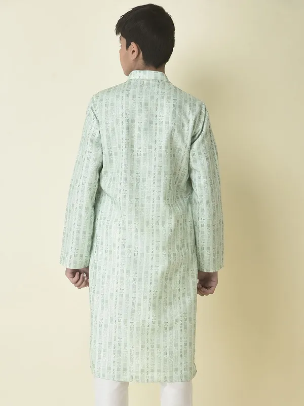 Tabard_Boys_Printed_Straight_Kurta_(Green)