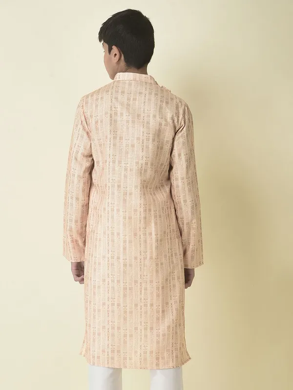 Tabard_Boys_Printed_Straight_Kurta_(Yellow)