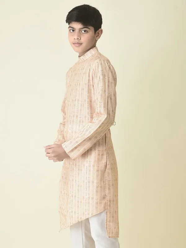 Tabard_Boys_Printed_Straight_Kurta_(Yellow)