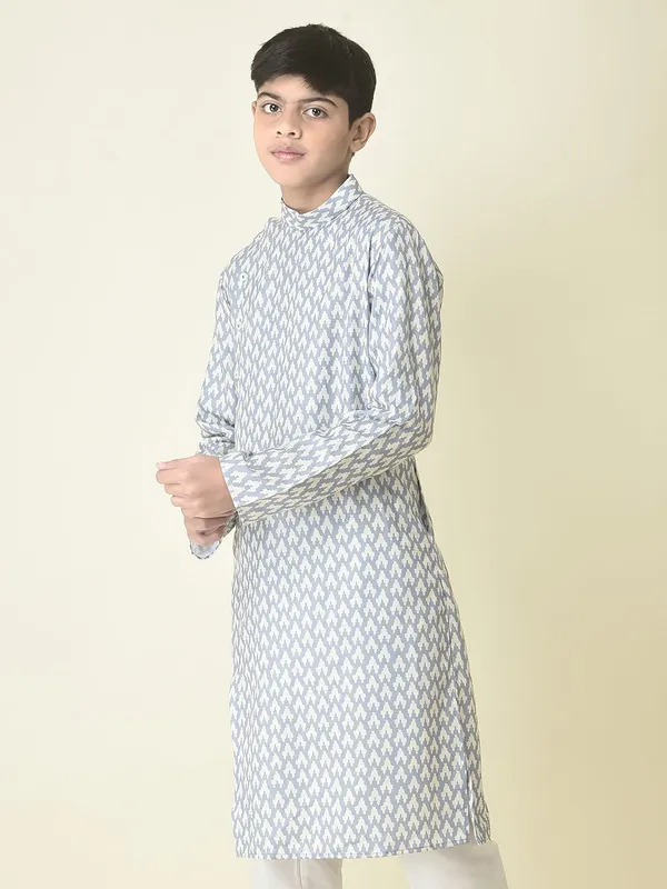 Tabard_Boys_Printed_Straight_Kurta_(Grey)