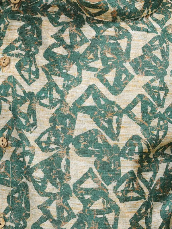 Tabard_Boys_Printed_Straight_Kurta_(Green)