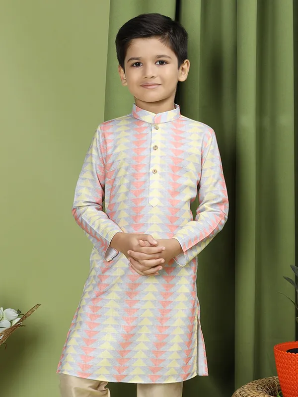 Tabard_Boys_Printed_Straight_Kurta_(Multicolor)