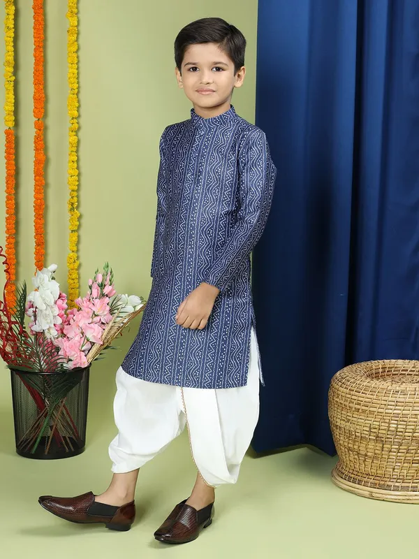 Tabard_Boys_Printed_Straight_Kurta_(Blue)
