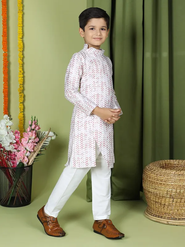 Tabard_Boys_Printed_Straight_Kurta_(White)