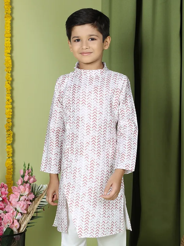 Tabard_Boys_Printed_Straight_Kurta_(White)