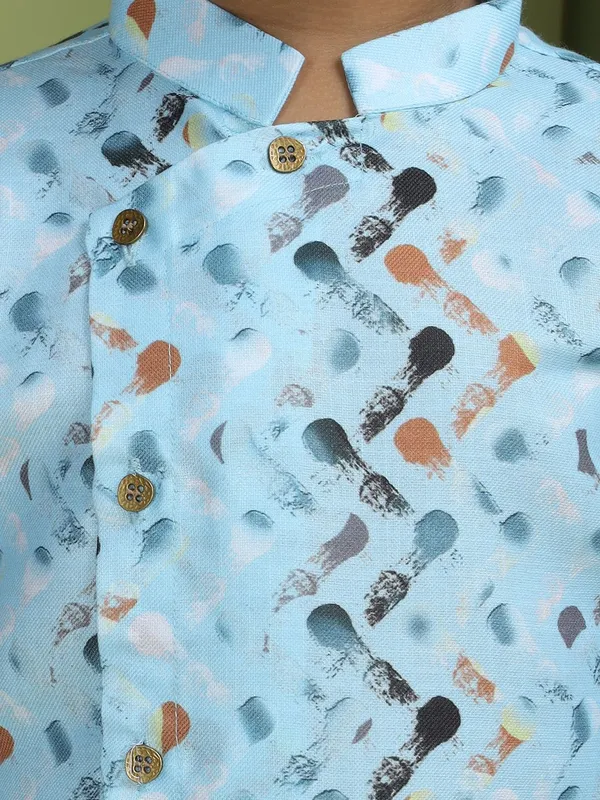 Tabard_Boys_Printed_Straight_Kurta_(Blue)