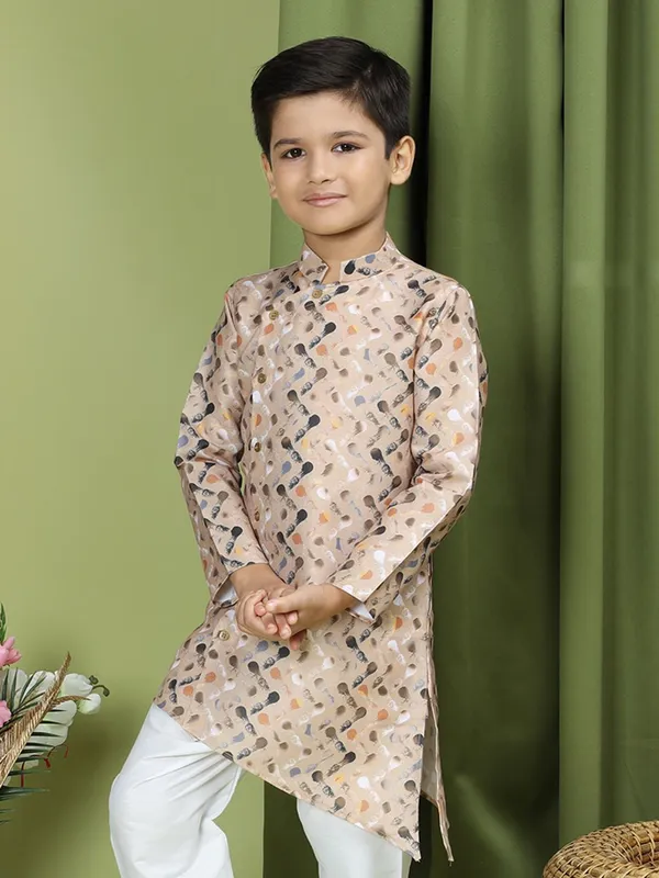 Tabard_Boys_Printed_Straight_Kurta_(Multicolor)