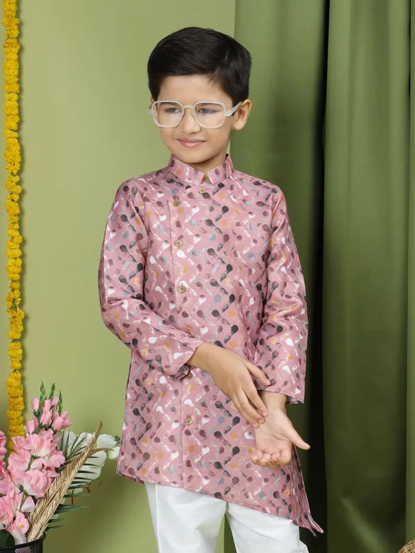 Tabard_Boys_Printed_Straight_Kurta_(Multicolor)