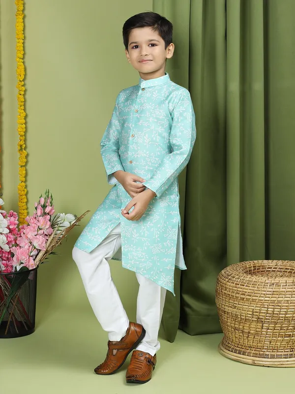 Tabard_Boys_Printed_Straight_Kurta_(Light_Blue,_White)