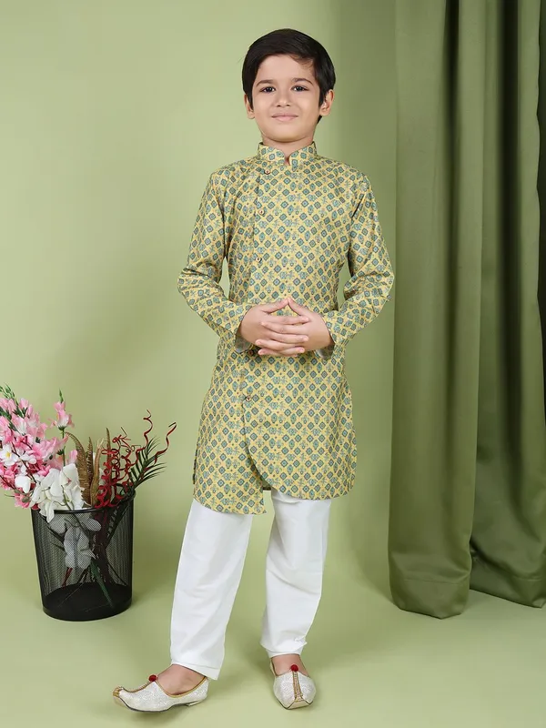 Tabard_Boys_Printed_Straight_Kurta_(Multicolor)