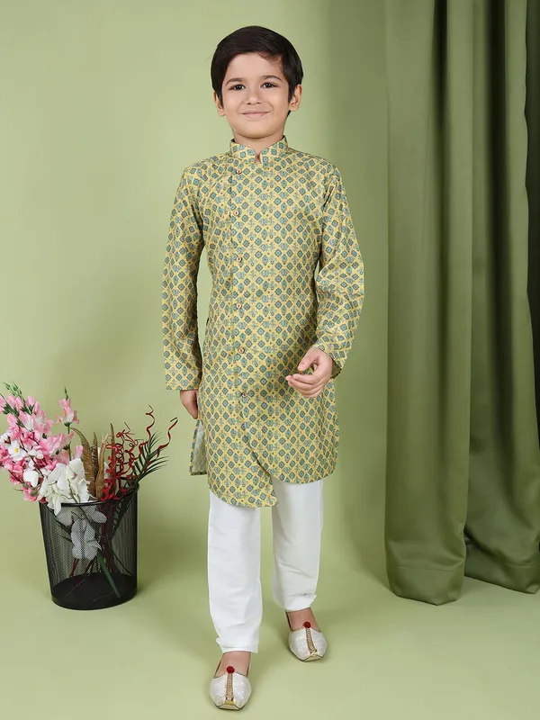 Tabard_Boys_Printed_Straight_Kurta_(Multicolor)
