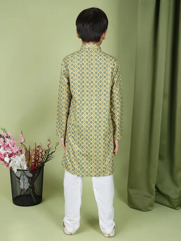 Tabard_Boys_Printed_Straight_Kurta_(Multicolor)