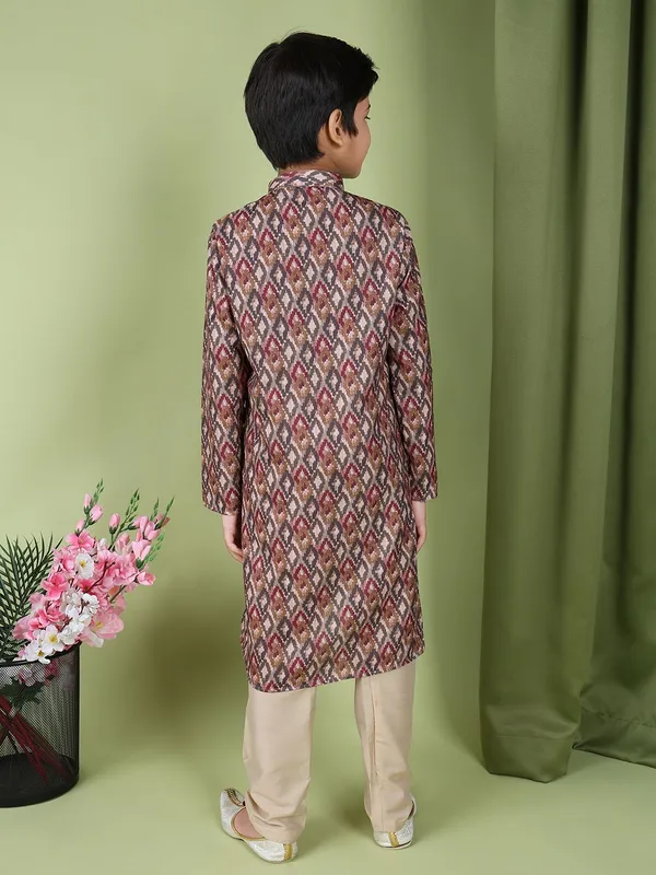 Tabard_Boys_Printed_Straight_Kurta_(Multicolor)
