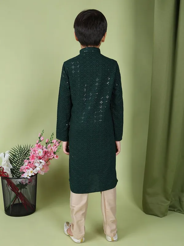 Tabard_Boys_Embroidered_Straight_Kurta_(Green)
