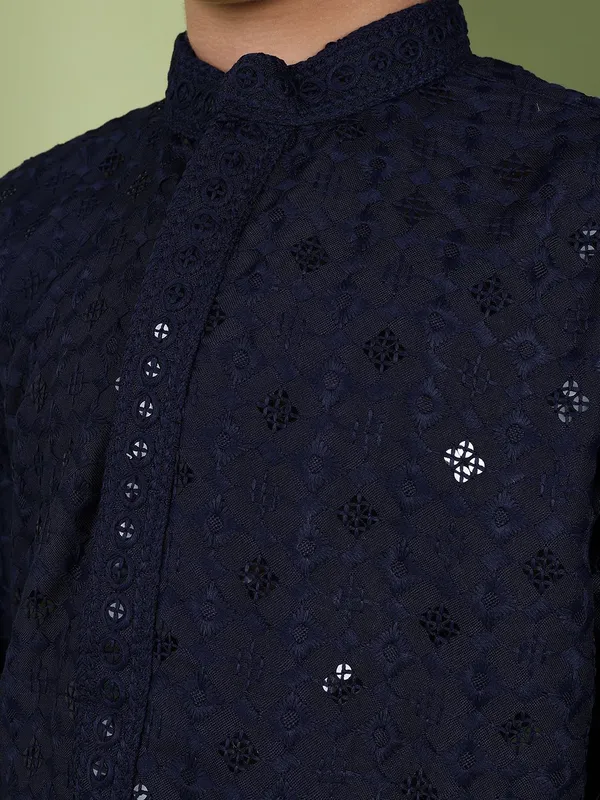 Tabard_Boys_Embroidered_Straight_Kurta_(Blue)