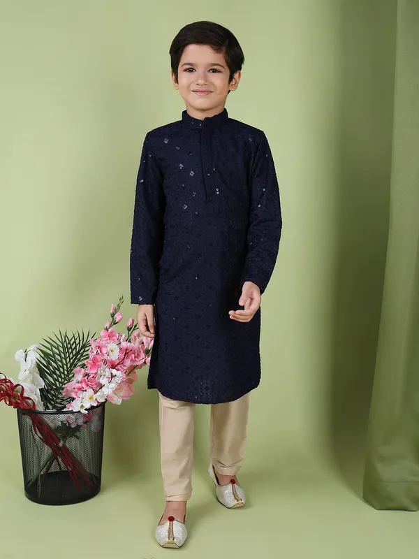 Tabard_Boys_Embroidered_Straight_Kurta_(Blue)