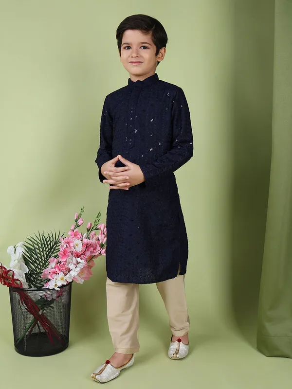 Tabard_Boys_Embroidered_Straight_Kurta_(Blue)