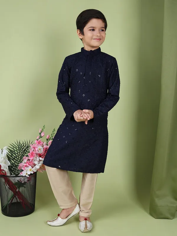 Tabard_Boys_Embroidered_Straight_Kurta_(Blue)