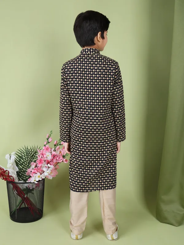 Tabard_Boys_Embroidered_Straight_Kurta_(Dark_Blue,_Beige)