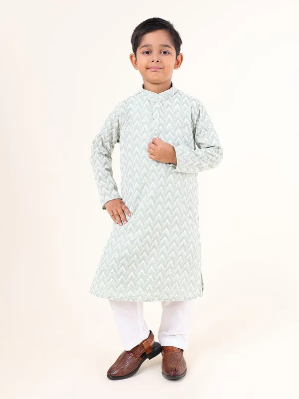 Tabard_Boys_Embroidered_Straight_Kurta_(Green)