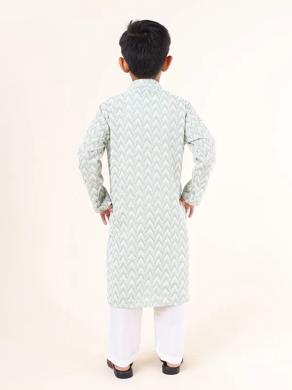 Tabard_Boys_Embroidered_Straight_Kurta_(Green)